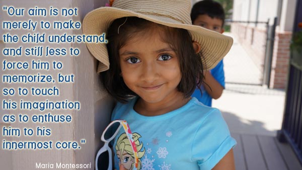 our aim is imagination at Parker 's Renaissance Montessori School